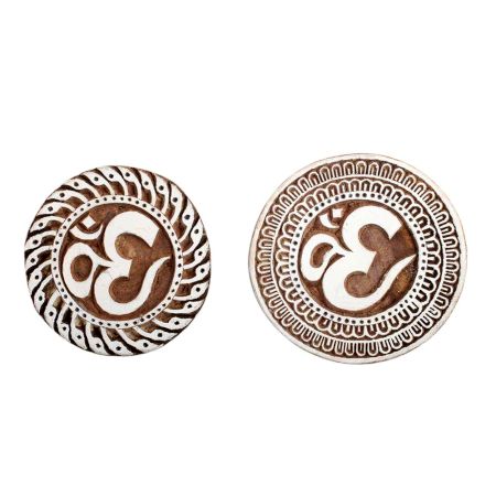 Set of 2 Piece New Mix Wooden Printing Block